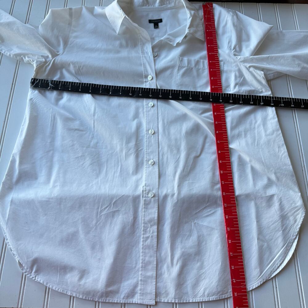 Talbots Crisp White Long Shirt size XL - Picture 10 of 11